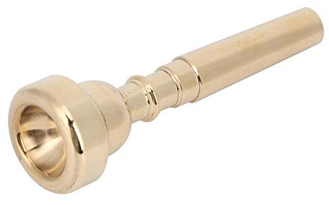 Trompetenmundstück, Metall B-Ton Trompetenmundstück Gold Messing Professional Horn Trompeteninstrument Zubehör Adjuster für Musiker, Lehrer, Musikkurse, Hobbyisten