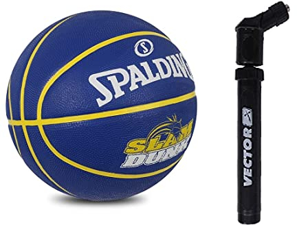 Spalding Dunk Herren Basketball Senior Größe Ball Offizielle Größe 7 + Dual Action Pumpe