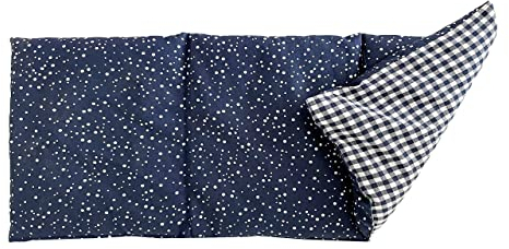 Dr. Berger – 3-Kammer Kirschkernkissen gegen Verspannungen und Schmerzen in Schultern, Rücken und Nacken – 50x20cm Wärmekissen zur Entspannung – geeignet für Mikrowelle und Backofen (Blau)