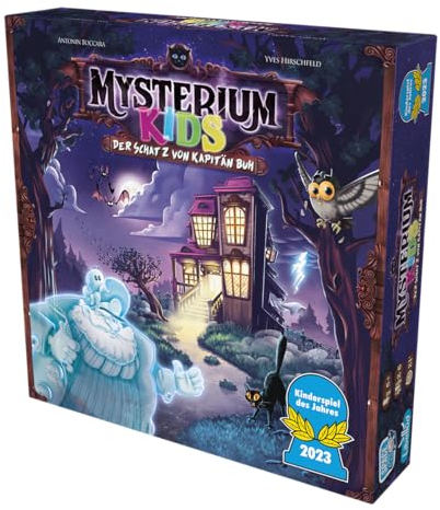 Libellud & Space Cow, Mysterium Kids: Der Schatz von Kapitän Buh, Kinderspiel des Jahres 2023, Ratespiel, 2-6 Spieler, Ab 6+ Jahren, 21 Minuten, Deutsch