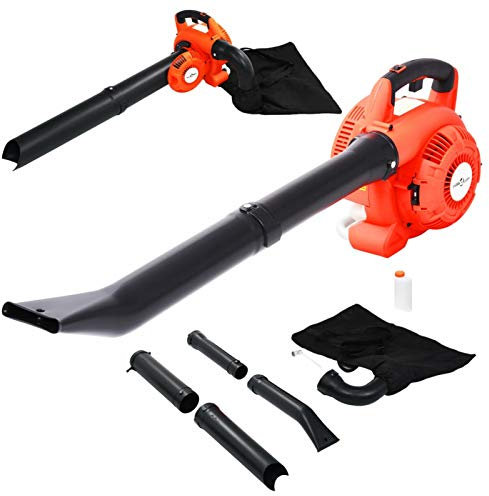 Homgoday Souffleur à feuilles essence 3 en 1 26 cc Orange