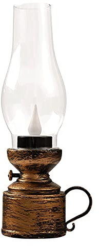 Kerosen Retro led fotogenlampa Klassisk vintage stormlykta Bärbar batteridriven orkanfotogenlykta för hembar trädgårdscamping Oljelykta