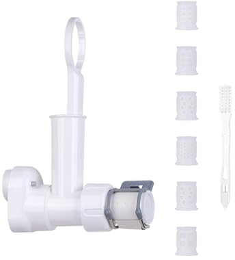 NieKe Mixer-Zubehör, kompatibel for Kitchenaid-Standmixer mit 6 verschiedenen Pasta-Auslaufformen, langlebiger Pasta-Aufsatz