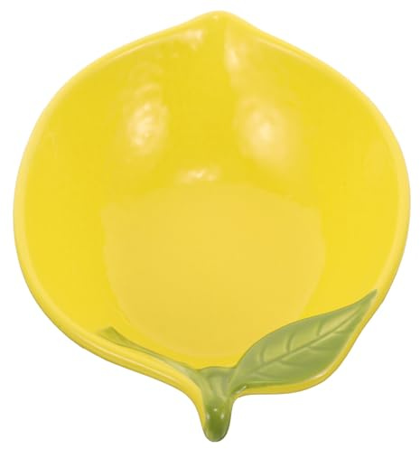 Luxshiny Tazón De Cerámica Forma De Para Ensaladas y Postres Utensilio Decorativo Para Servir Frutas La Mesa