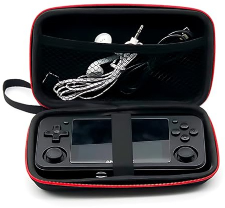 Diyeeni Case Compatible with RG556 Retro Handheld Game Console, EVA Case with Mesh Pocket, Universal Protective Carrying Case for 5 Inch Gaming Consoles