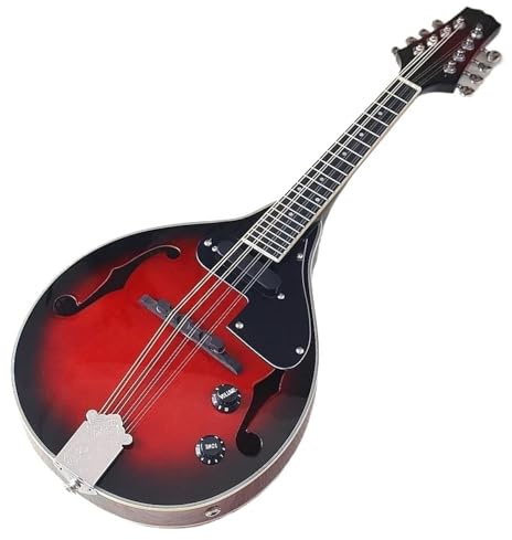 Mandoline Instrument Spielart: Professionelle Mandoline Mit 8 Saiten Klassisches Melodieinstrument Mandoline Im A-Stil Für Anfänger Und Erwachsene(D)