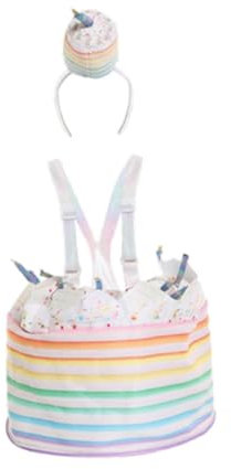 APLVFFZH Disfraz de Pastel para niños, Disfraz de Comida Divertido y Ligero para Fiesta temática navideña