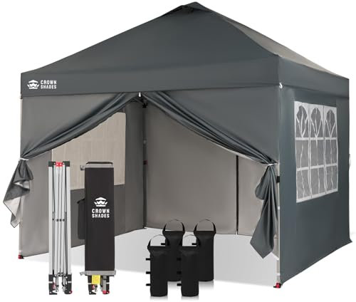 Pavillon 3x3 Wasserdicht Stabil Winterfest mit 4 Seitenteilen, Pop up Gartenpavillon UV Schutz 50+, Partyzelt Für Outdoor Camping, 3-Fach Höhenverstellbar, Pavillion mit Tragetasche