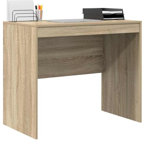 vidaXL Escritorio Roble Sonoma 90 x 50 x 76 cm | Un aspecto sencillo y moderno con líneas limpias y un bonito acabado de roble Sonoma,