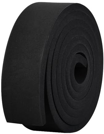 No Adhesive Backing Foam Tape 50mm Wide X 10mm Thick,Neoprene Weather Strip,Rubber Gasket Seal,Anti-Vibration,Anti-Collision, Shockproof Insulation for Window Door Car,2M