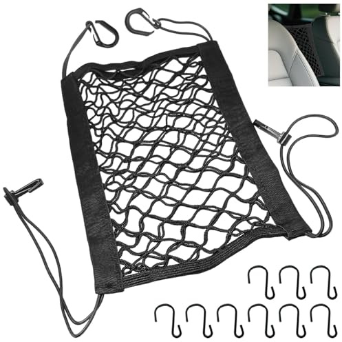 Red de equipaje para moto, 25 x 30 cm, red para casco de moto, con 4 ganchos, alta elasticidad, para coches, bicicletas y motocicletas