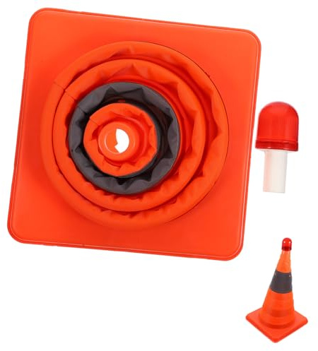 VILLFUL Cono de Tráfico LED Luz Diseño y Multifuncional para Señalización Vial para la Seguridad Carreteras y el Transporte