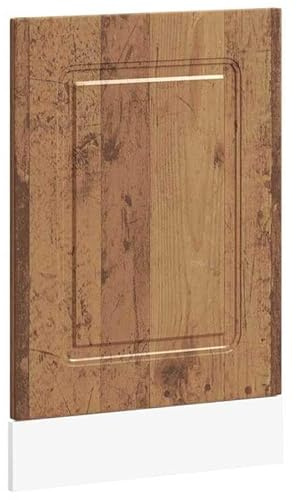 Kalmar - Mascherina per lavastoviglie effetto legno anticato, 45 x 1,5 x 67 cm, parte anteriore della cucina per lavastoviglie, design vintage e qualità stabile, perfetta per mobili da cucina moderni