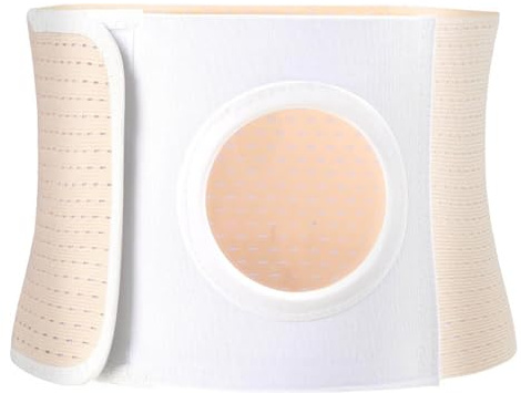 Stoma Gürtel, Bauchbandage Nach op, Beckengurt, Extrem Elastisch, zur Vorbeugung von Stomahernien Nach Operationen， 12cm breit,L