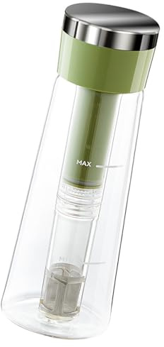 Quick Cold Brew Maker with Quick Steep Technology Leak Proof Outdoor Bottle Glass Stainless Steel Construction Leak Proof Cold Brew Infuser