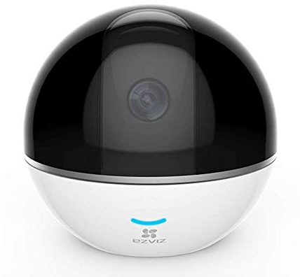 EZVIZ C6T Telecamera WiFi di Sorveglianza, Full HD 1080p, Audio Bidirezionale, Maschera Intelligente della Privacy, Panorama 360°, Funzione Giorno/Notte, Bianco e Nero