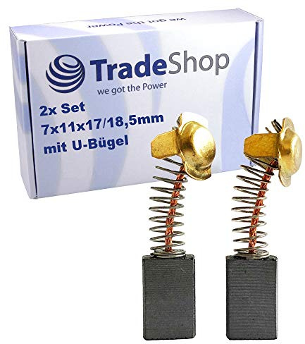 2x Kohlebürsten Motorkohlen 7x11x17/18,5mm für Hitachi Bohrmaschine Bohrhammer BM25Y BM40Y BM50 BM50SA BUPN3 D13 DH28Y DH30PB DH30PC DH30PC2 999043