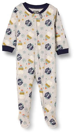 Amazon Essentials Unisex bebé Pijama Ceñido de Algodón con Pies