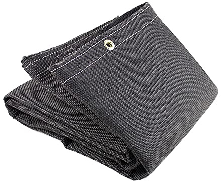 Jackson Safety Welding and Grinding Protective Blanket Fiberglass Vermiculite, 2m x 2m 650°C working temp, with grommets for hanging J2723