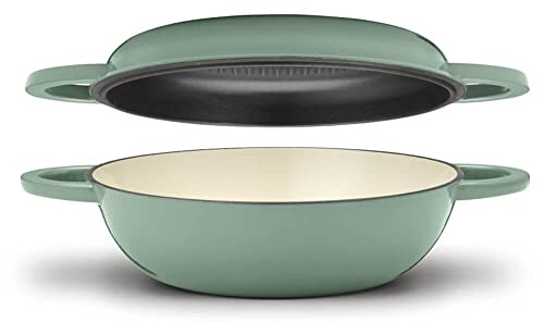 Cuisinart CI5528-2SG 2-in-1 Multipurpose Set (4 Qt. All Purpose Pan & 11 Grill Pan) - Sage Green