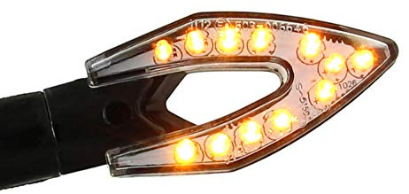 Area1 LED Blinker kompatibel mit GT Union, Universelle Passform für Motorrad, Schwarz, Blinker, Türhalterung, Erhöhte LED-Leuchtkraft