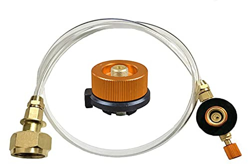 Hosioe Outdoor Stove Camping Stove Propane Refill Adapter Burner LPG Flat Cylinder Tank Coupler Bottle Adapter Save Inflatable Valve Set