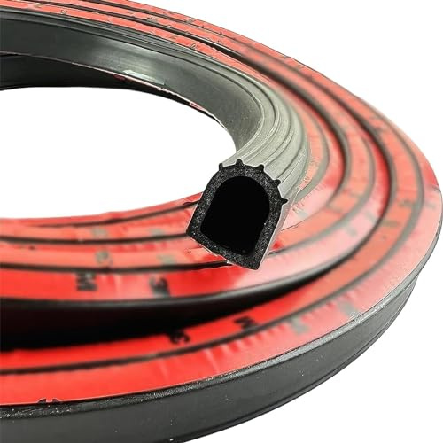 Ssamall Automotive Self-Adhesive Weather Stripping D Shape Door Rubber Seal Strip,1 RV Slide Out Seal, Weather Stripping for Fill Gaps,Apply to Car,Truck,RV,Boat and Home Application (8 M)