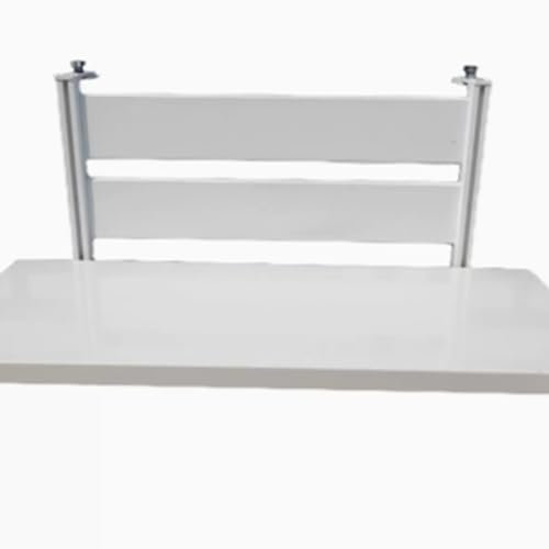 Yidlkecqey Klapptisch Wand,wandklapptisch,stehtisch klappbar,wandtisch,balkonhängetisch klappbar,balkontisch zum einhängen,Balkon klapptisch zum einhängen(60 * 30cm/23.6 * 11.8in) (Color : White)