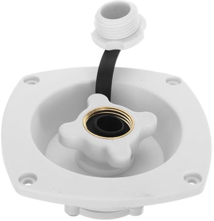 LALADEFIEE Wassereinfüllstutzen Marine Trailer Wassereinfüllstutzen Deckel Auslaufsicher Weiß Design
