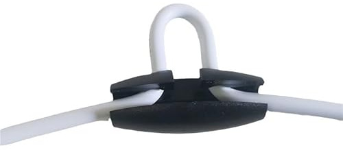 FSLiving Pendelleuchte Kordellängenversteller Kordelschloss zum Kürzen der Kabellänge,10 Stk. Plastik Kabelkürzer Spindel Pendelleuchte-schwarz(PJ0555)