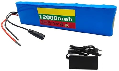 24V 12AH Ebike Battery,7S2P Electric Bike Battery Pack Lithium-ion with Charger Baseplate for Bicycle Motor 24V12Ah