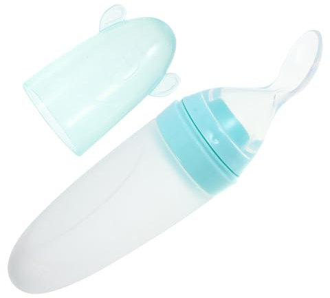 MOBUTOFU 90ML Baby Feeder Saugnapf Reis Löffel für Reis Paste Silikon Getreide Feeder für Baby Formel Container