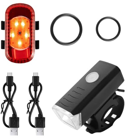 Luce Per Bici Ricaricabile Tramite - Luce Posteriore Per Bici Impermeabile Per Ciclismo | Fanale Posteriore Per Bicicletta Ultra Luminoso | Gli LED Si Adattano A Qualsiasi Bicicletta O Casco