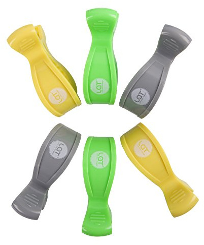 LAT Pinzas Universales para Cochecito, Clip de Mantas para Cochecito, Pinzas para Cochecito y Silla de Coche para Pañales Mantas (3 Pares)