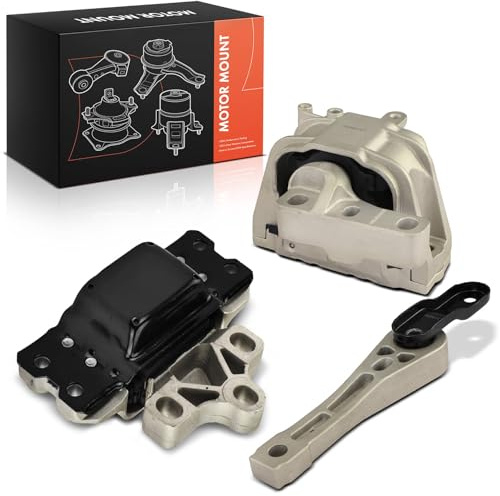 Frankberg 2x Motorlager + 1x Getriebelager Vorne Rechts Hinten Kompatibel mit A3 8P1 C.a.d.d.y III MPV 2CB 2CJ 2KB 2KJ EO.S 1F7 1F8 Golf VI 5K1 Replace# 1K0199262CB