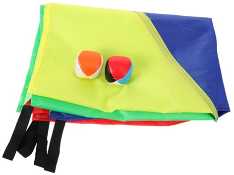OFFIGAM 1satz Rainbow Umbrella Teiliges Für Junge Mädchen Sensomotorisches Trainingsspielzeug Für Draußen Fördert Teamarbeit Und Farbverständnis Für Aktive Spiele Im Freien
