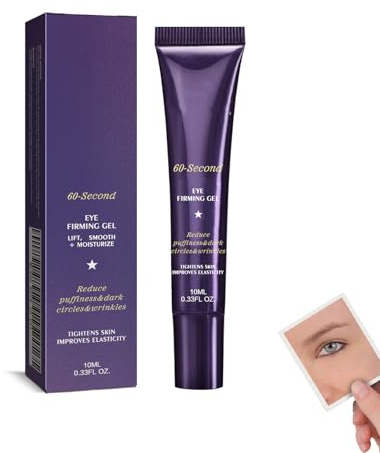 Fuktgivande ögongel och vårdande kräm för att minska fina linjer, påsar och mörka ringar – uppstramande och anti-rynkformel för påsar under ögonen (10 ml/0,33 oz) (1)