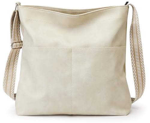 KALIDI Hobo Bag Vegan Leather Crossbody Bags Women Casual Work Tote Bag Messenger Bag Stylish Shoulder Travel Slouchy Purse