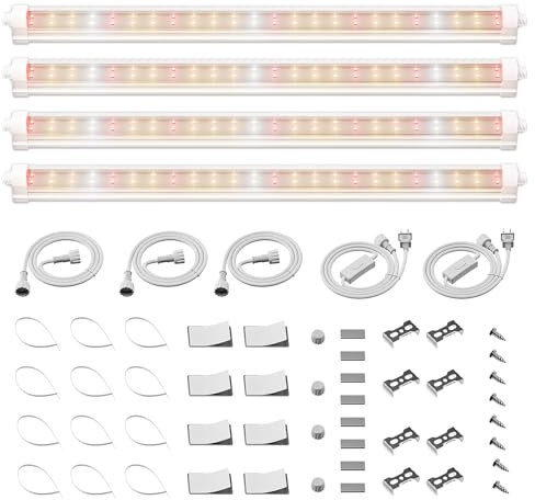 Spider Farmer LED Pflanzenlampe Vollspektrum, 40W Grow Light für Zimmerpflanzen, Gemüse und Blumen, 192 LEDs, 95% Nutzbares Licht, IP65 Wasserdicht, 30,5 CM Länge