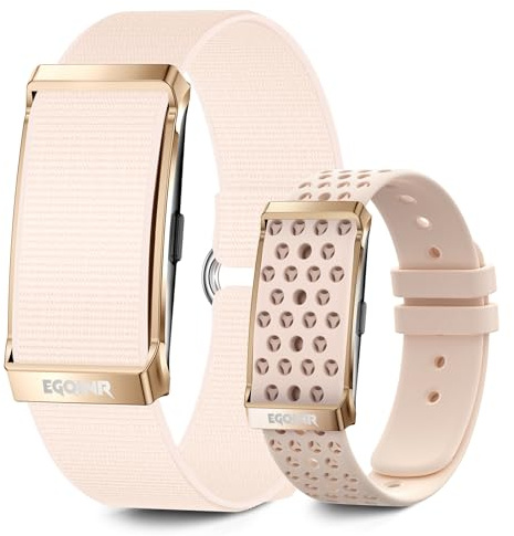 EGQINR Upgrade Smart Bracelet for Women, Fitness Trackers, 24/7 Continuous Heart Rate/Blood Pressure/HRV/Stress Monitor, 24H Sleep Tracker, 170+ Sports Modes Smart Wristband with Free APP 2 Bands