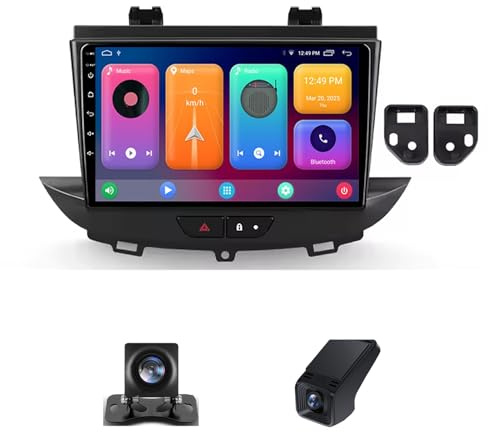 Android 13 Double Din Car Stereo Head unit For Opel GrandLand X/Astra K 2017-2023 9 Inch Touchscreen Bluetooth Car Stereo with FM/DVR+Reverse Camera/Wifi/DSP/Steering Wheel Controls(NF-2)