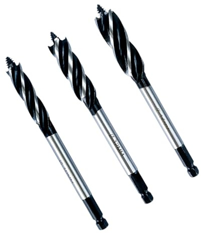 Brocas de cola hexagonal | Herramientas De Trabajo De Madera De Acero | Juego De Brocas Helicoidales Hexagonales - Para Carpintero Principiante Cerraduras Cajones Hormigón Vidrio Ladrillo Azulejo