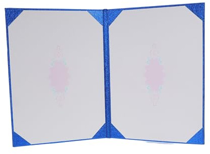 Homoyoyo Copertina Rigida Porta Certificati A4 Blu, Cartella di Presentazione Diploma Spessa, Custodia Protettiva per Documenti e Premi, Cartella Ufficio per Certificati Scolastici,