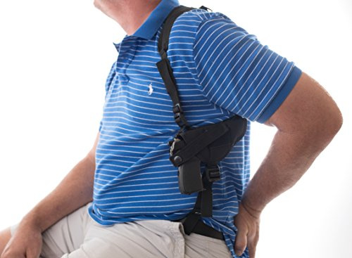 Shoulder Holster fits Ruger Security-9 9mm S&W SW9VE 5900 Glock 17 19 20 21 22 23 26 28 30 31 32 33 36 38 39 Taurus 24/7 PT840 XD9 Walter Creed 4 ATI GSFLY .22LR Rim fire 5