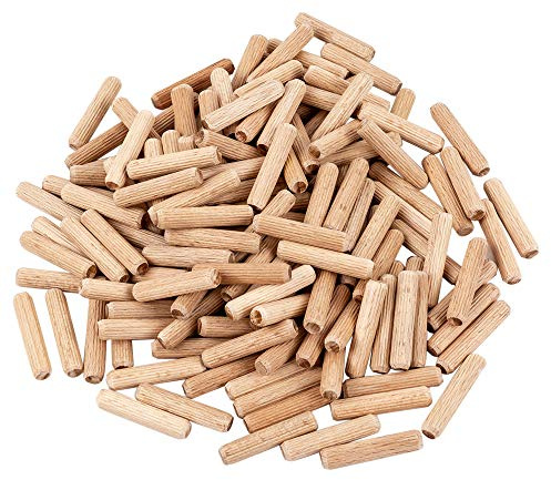 Fluted Wood Dowel Pin, 5/16 x 1.5- 300 Pieces, Made of Beechwood
