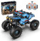 CaDA Monster Truck (télécommandé, avec Moteurs Pro), Bleu Clair, 699 pièces (Compatible avec Lego Technic 42099) C61008W