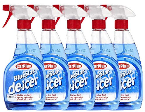 KRISP Winter De Icer bottiglia auto veicolo serratura porta parabrezza auto cura 5 x 500 ml spray