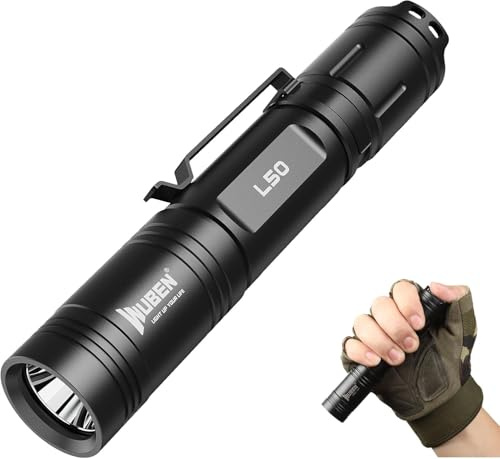 WUBEN L50 Rechargeable Super Bright 1200 Lumens Led Torch | Tactical Torch with 5 Light Modes for Daily Use, Walking, Camping, Emergency