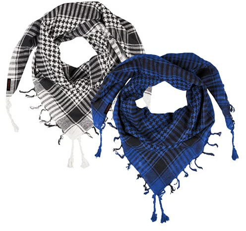 LOVARZI Palästinenser Tuch Unisex - Shemagh Keffiyeh Kopftuch & Halstuch | Palituch Baumwolle, Palästinenser Schal, Keffiyeh & Shemagh, Arafat Tuch für Männer und Frauen, Sommer- & Winter-Schal