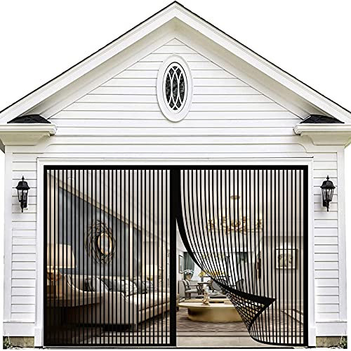 BKPH Magnetic Screen Door, Anti Mosquito Mesh Fly Curtain, Magnetic Top-to-Bottom Seal Snaps Shuts Automatically, Keep Fresh Air in & Bugs Out -110x250cm(43x98inch)